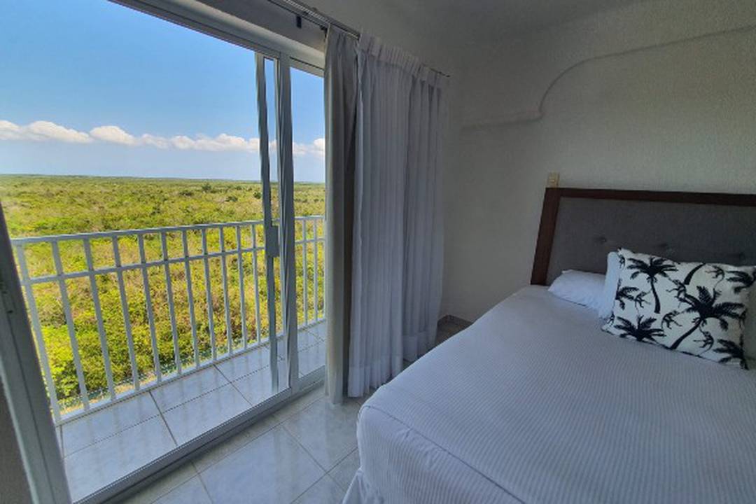 Superior jungle adventure rooms with a king size bed Coral Princess Hotel & Dive Resort  Cozumel