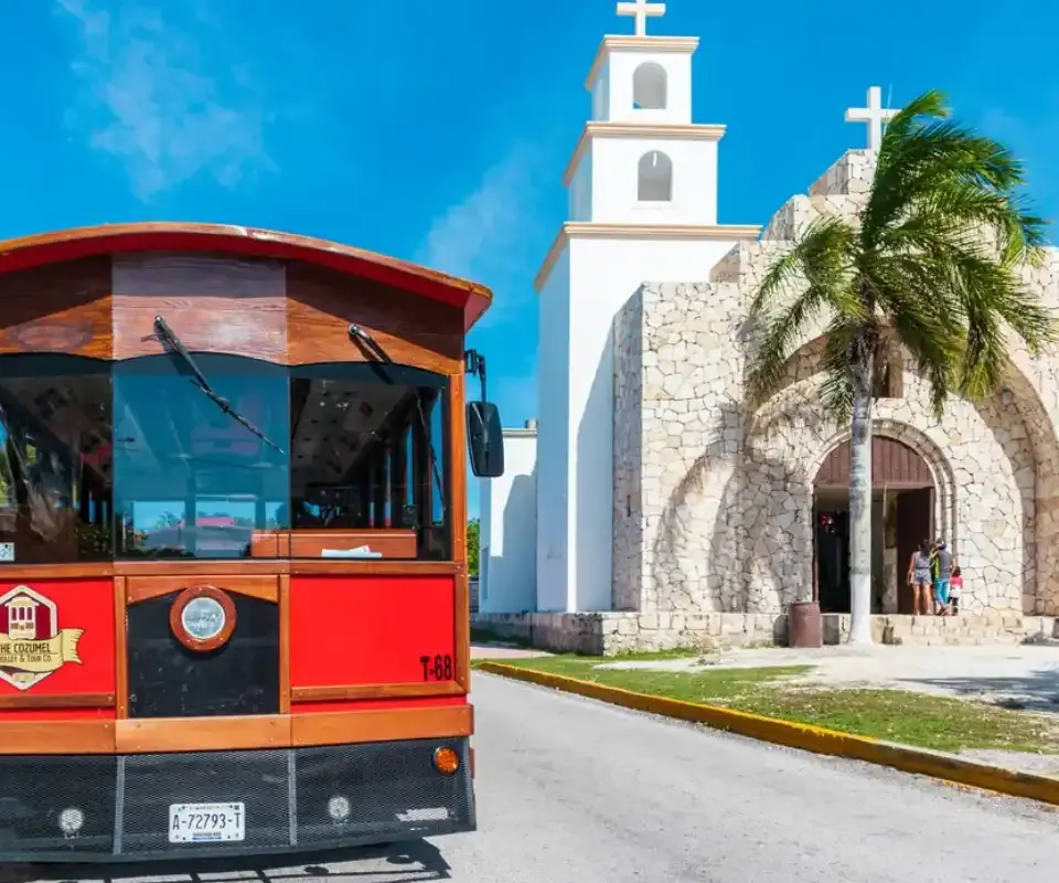 Cozumel Trolley: Cruise in Style Coral Princess Hotel & Dive Resort Cozumel Trolley: Cruise in Style Coral Princess Hotel & Dive Resort